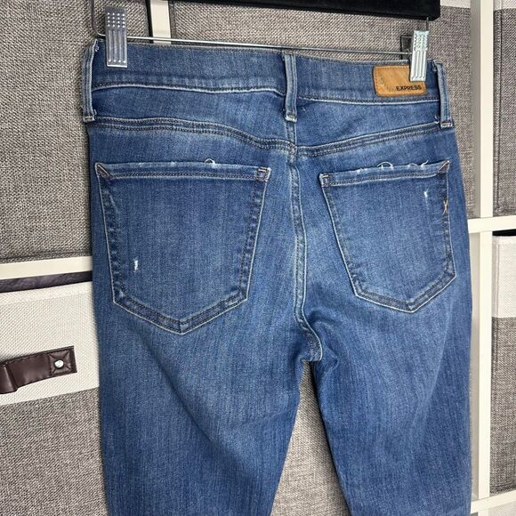 Express Cropped Legging Mid Rise Jeans Size 2 - Picture 12 of 14